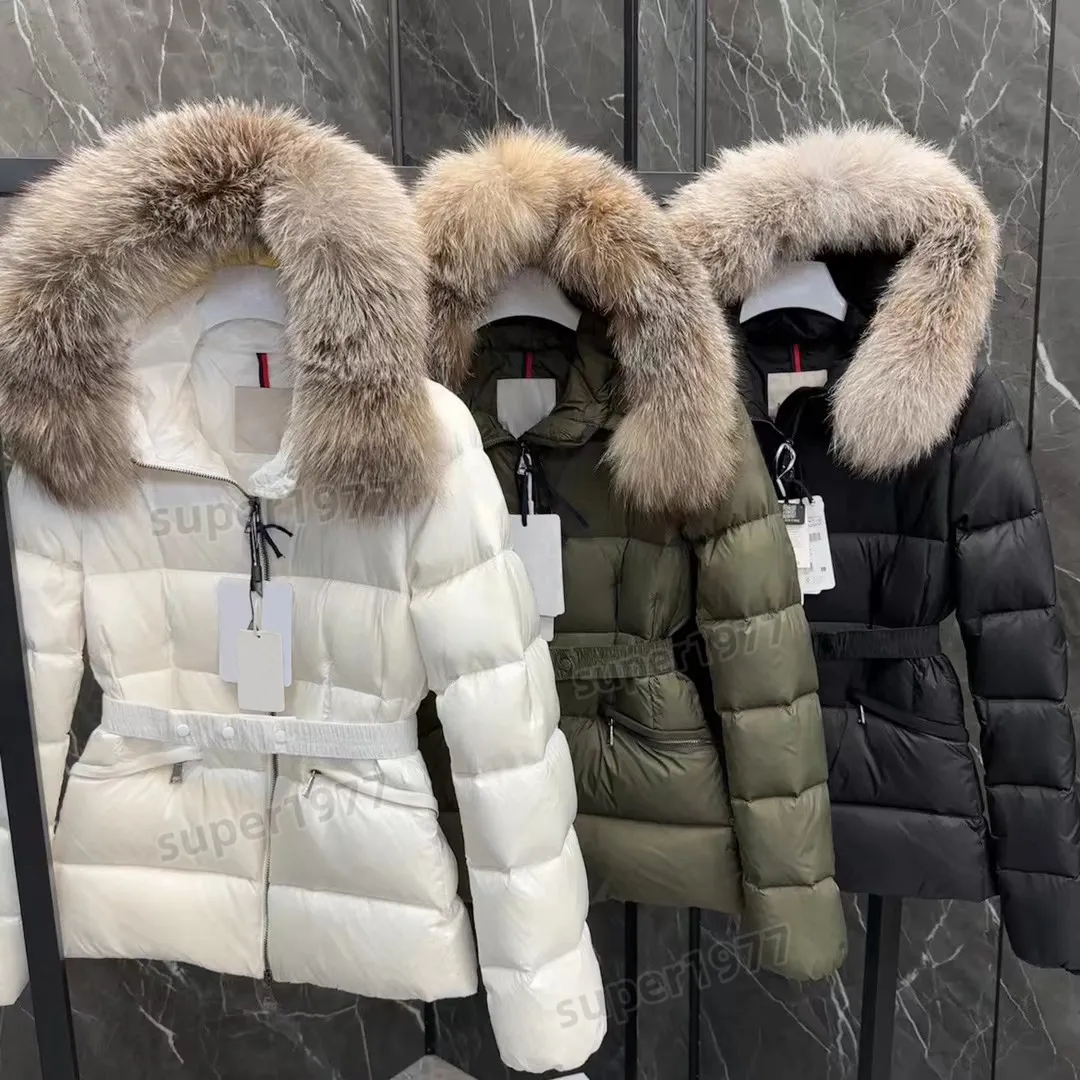 Diseñadora de mujer chaqueta de lujo Invierno Down Jackets Fur Coat