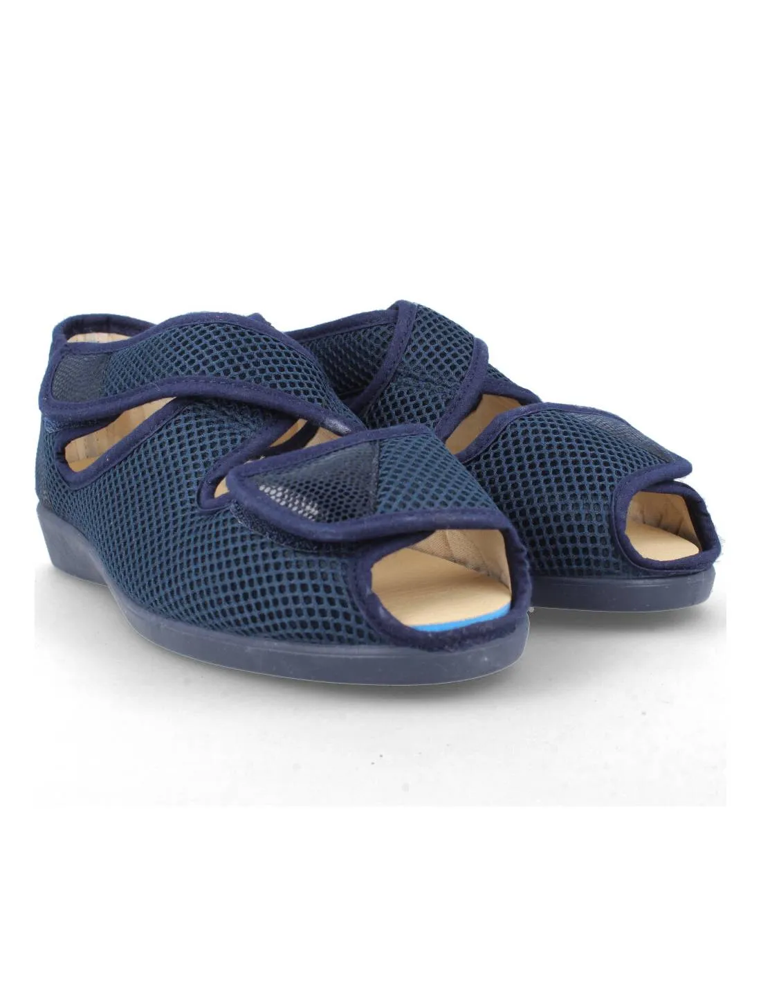 DOCTOR CUTILLAS  ZAPATILLA VELCROS CRUZADOS MARINO