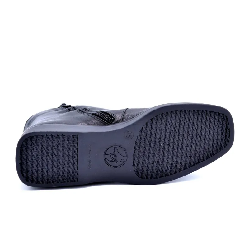 Drucker 6938 negro | Bota de piel para mujer | Hecha en España