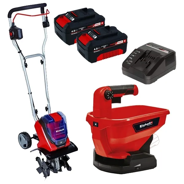 EINHELL  GECR 30 LI PXC  MOTOAZADA ELéCTRICA,  W, 300 MM + EINHELL  PXCTWINPACK  JUEGO DE 2 BATERíAS, LIION, 18 V, 4 AH, 