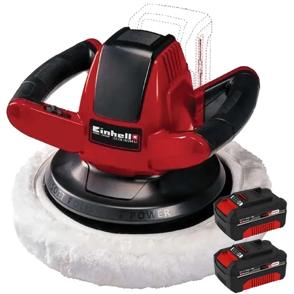 EINHELL  PXCTWINPACK  JUEGO DE 2 BATERíAS, LIION, 18 V, 4 AH, INDICADOR DE NIVEL DE CARGA + EINHELL  CECB 18/254 LI PXC  