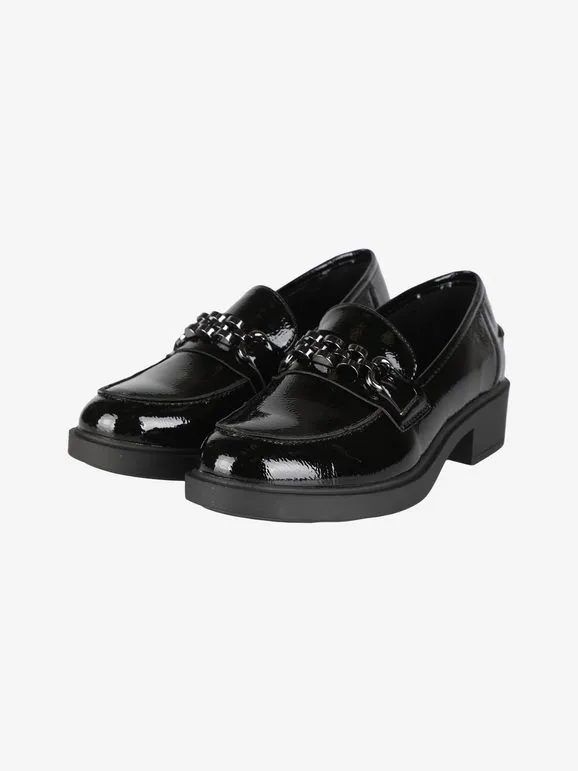 Energy Mocasines clásicos de charol para mujer.