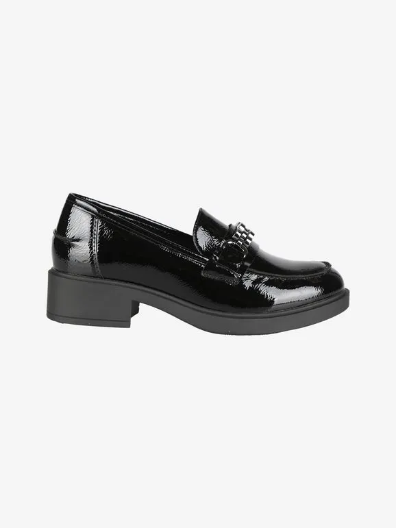 Energy Mocasines clásicos de charol para mujer.