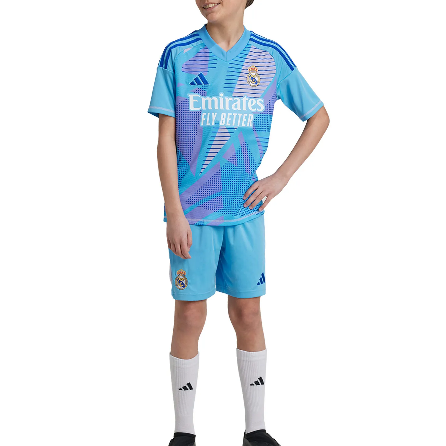 Equipación adidas Real Madrid niño portero 2024 2025