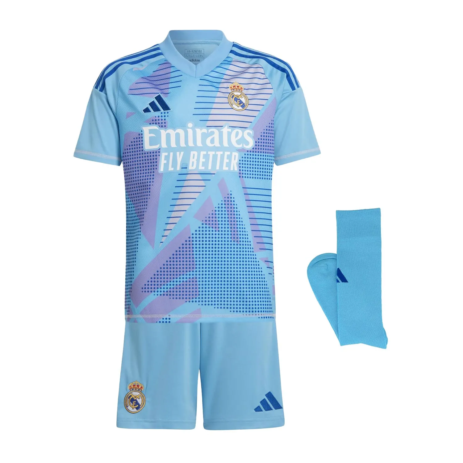 Equipación adidas Real Madrid niño portero 2024 2025