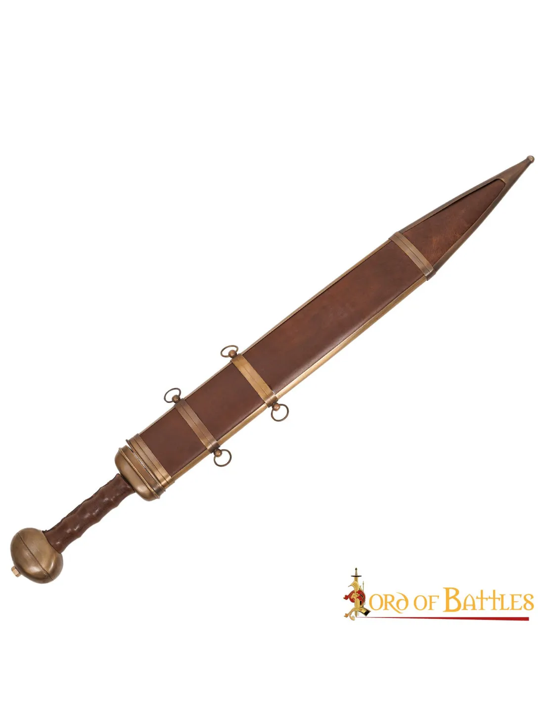 Espada romana tipo gladius vaina de cuero