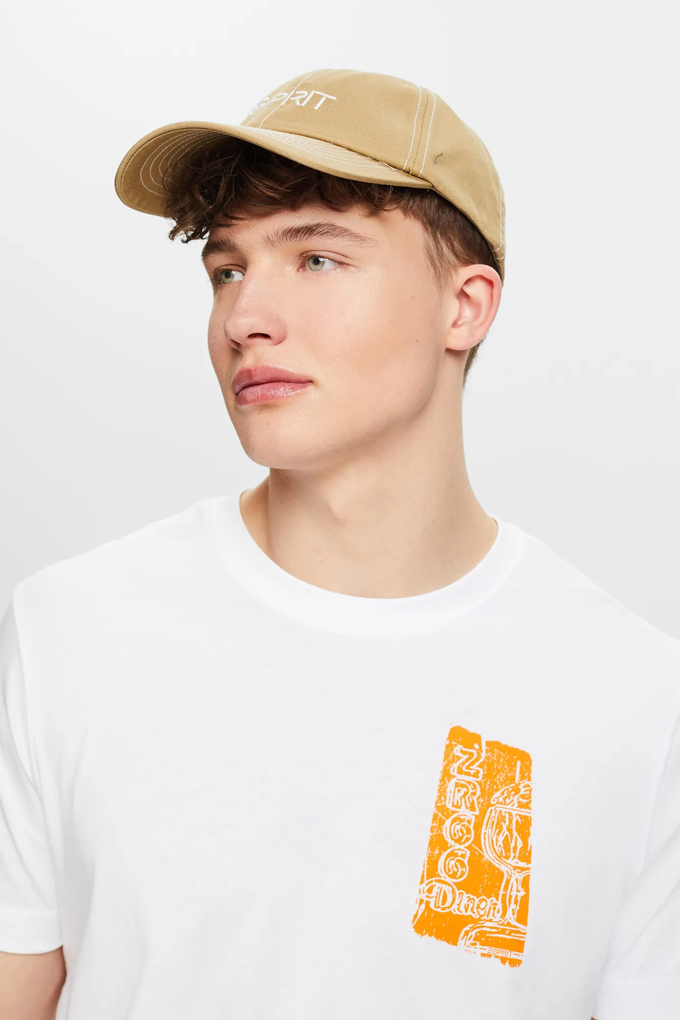 Esprit Gorra tipo baseball algodón pespuntes cuadros