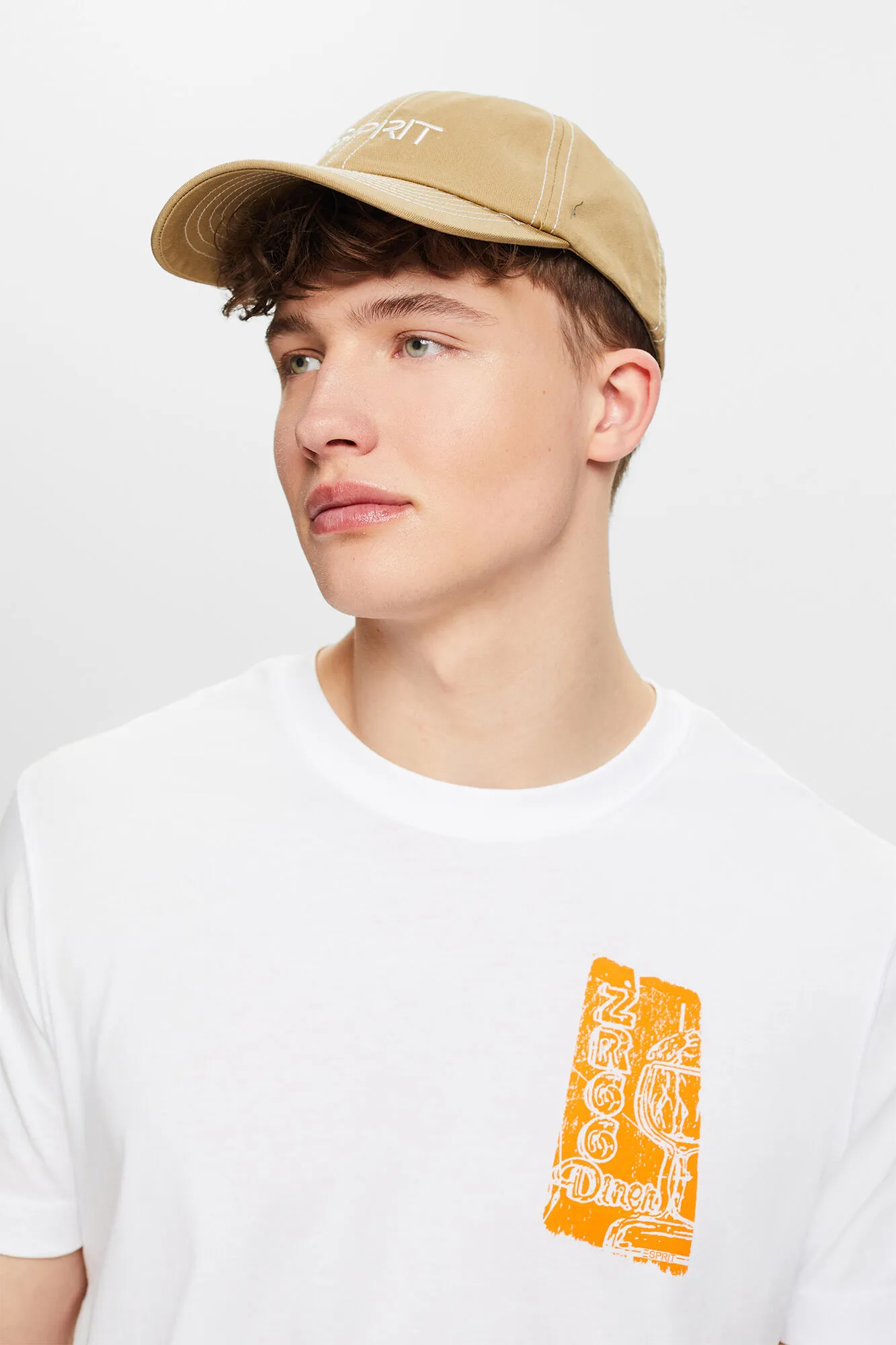 Esprit Gorra tipo baseball algodón pespuntes cuadros