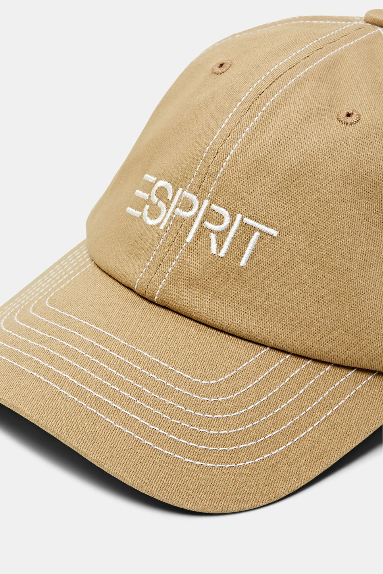 Esprit Gorra tipo baseball algodón pespuntes cuadros