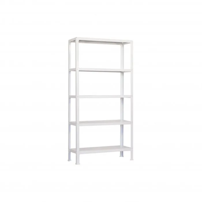 Estantería metálica 180cm blanco 150kg 5 baldas Simonrack