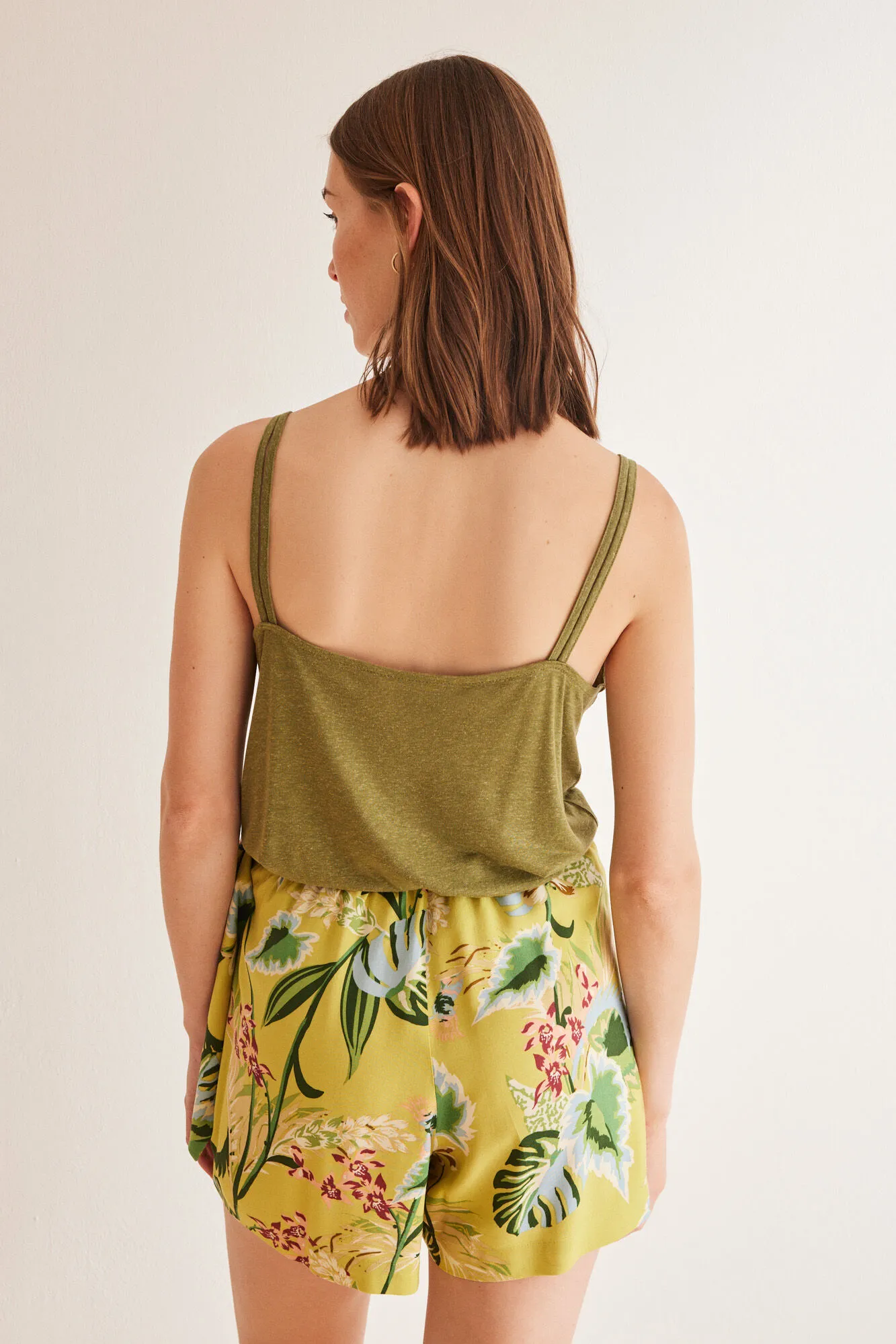 Falda pantalón estampado floral