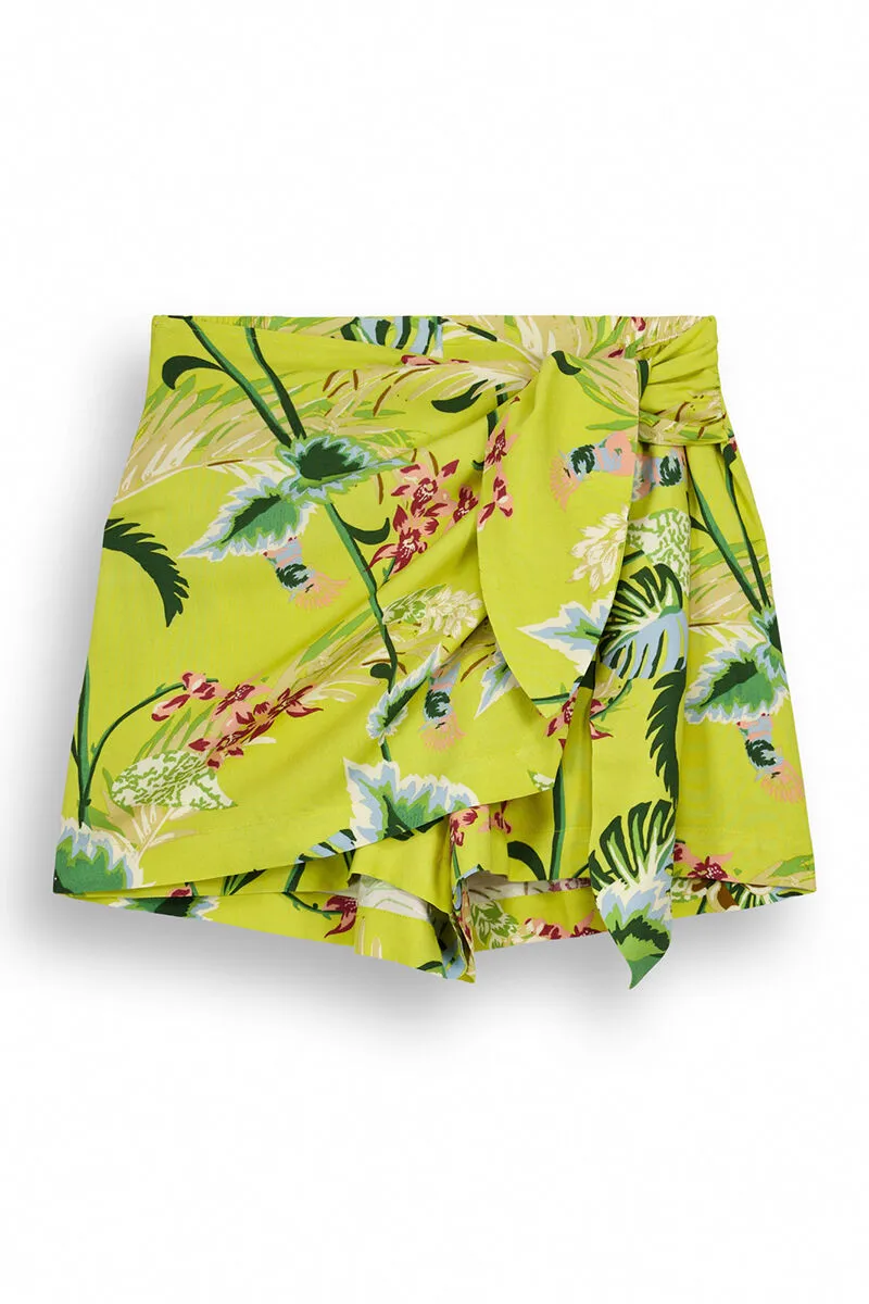 Falda pantalón estampado floral