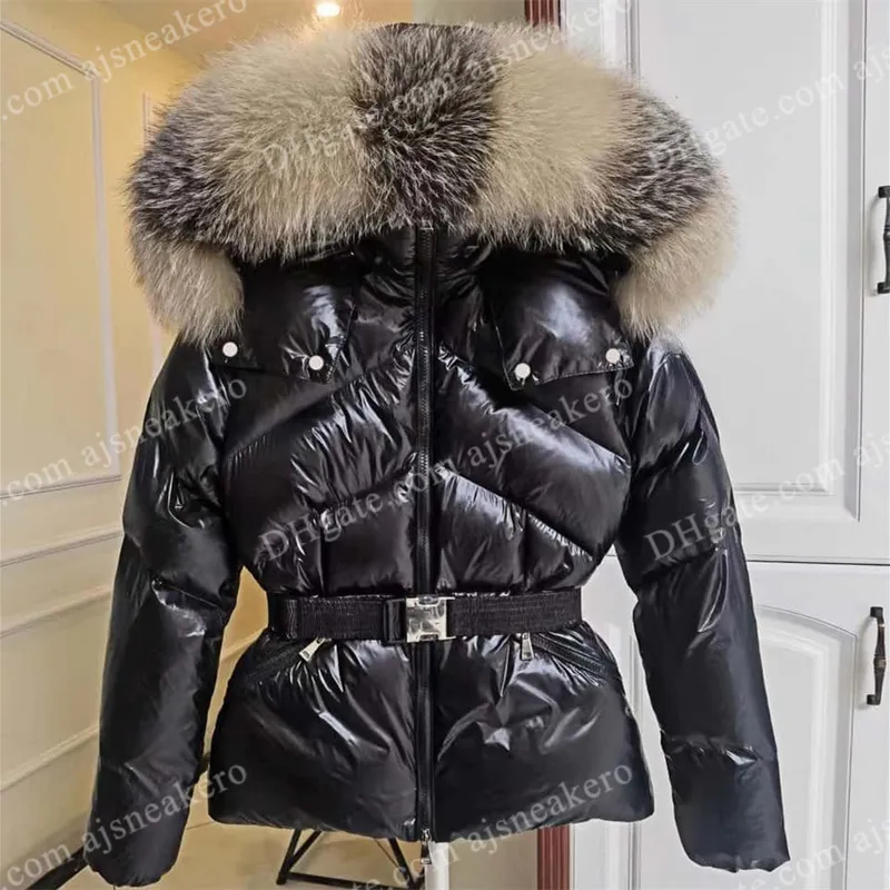 Femme diseñador abrigo para mujer insignia bordada chaqueta follar de piel de pelaje invierno mantenga la chaqueta tibia para mu