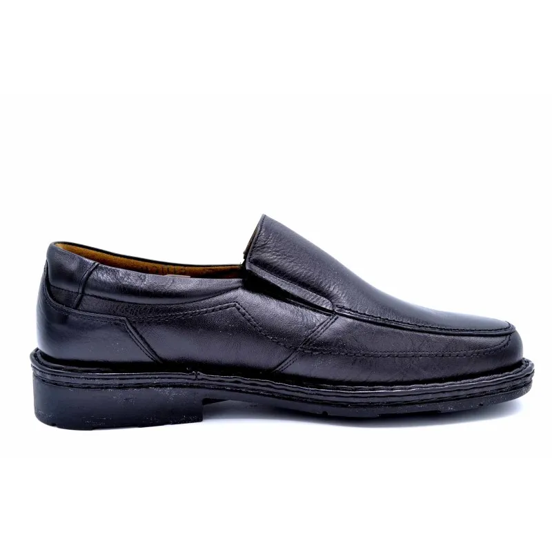 Fluchos 6225 negro | Mocasín de piel para hombre