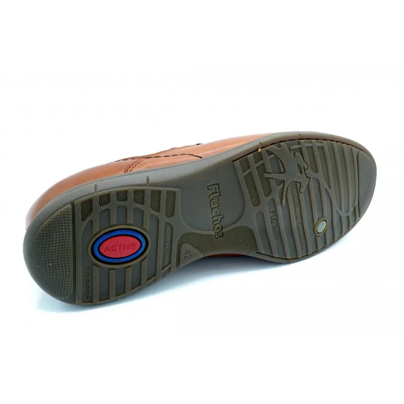 FLUCHOS 9762 VACHETA CUERO  ZAPATO SIN CORDONES, PLANTILLA EXTRAIBLE.