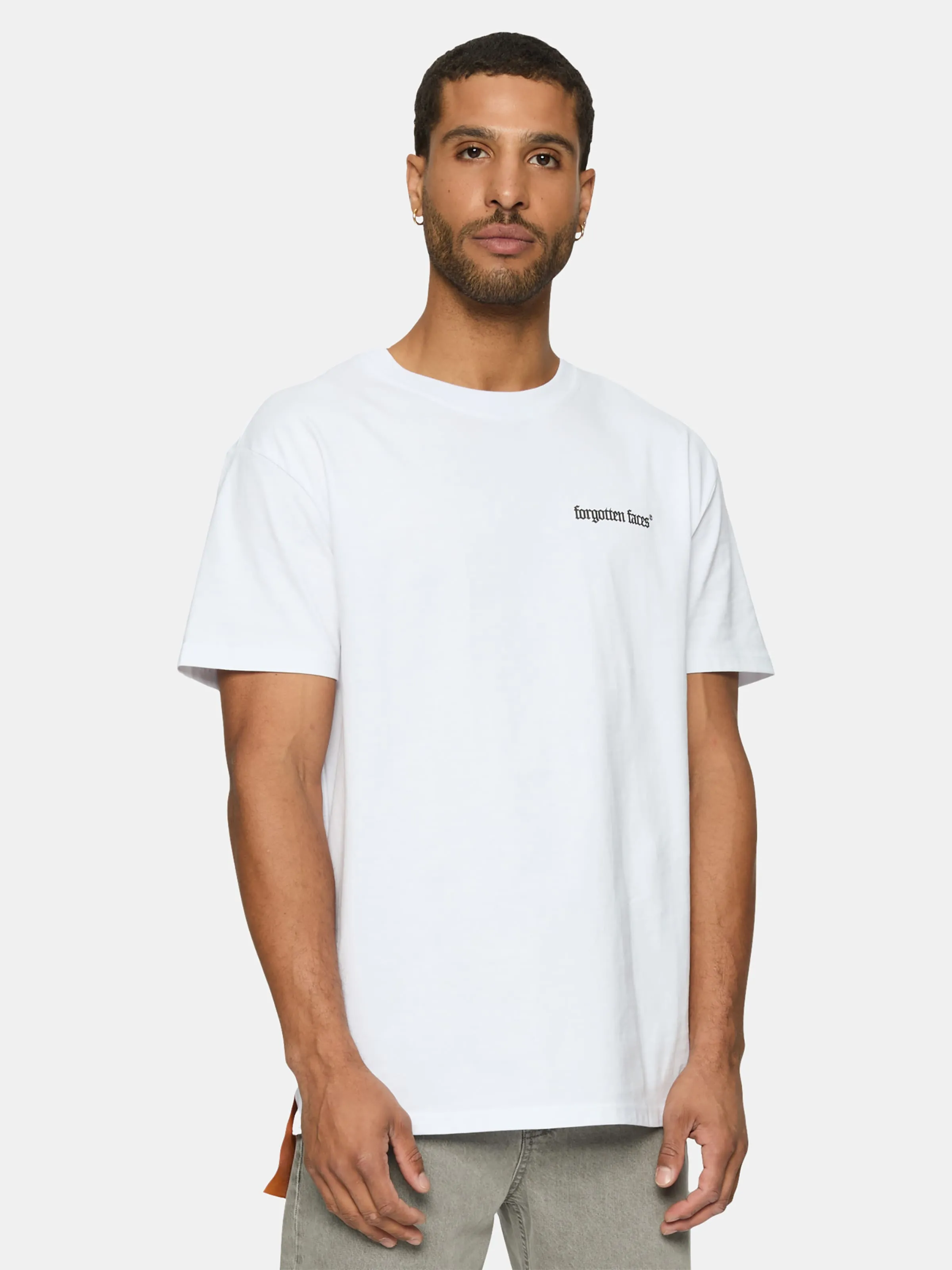FORGOTTEN FACES FORGOTTEN FACES FLOWERED SKULL OVERSIZE TSHIRTS