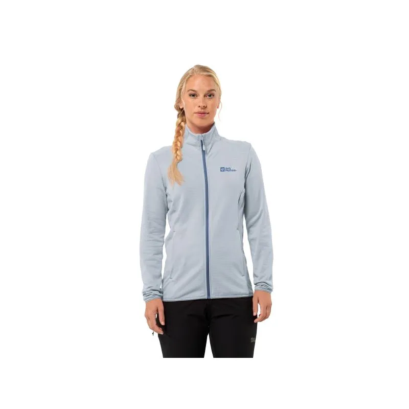 Forro polar JACK WOLSKINS Kolbenberg fz para mujer (azul suave)