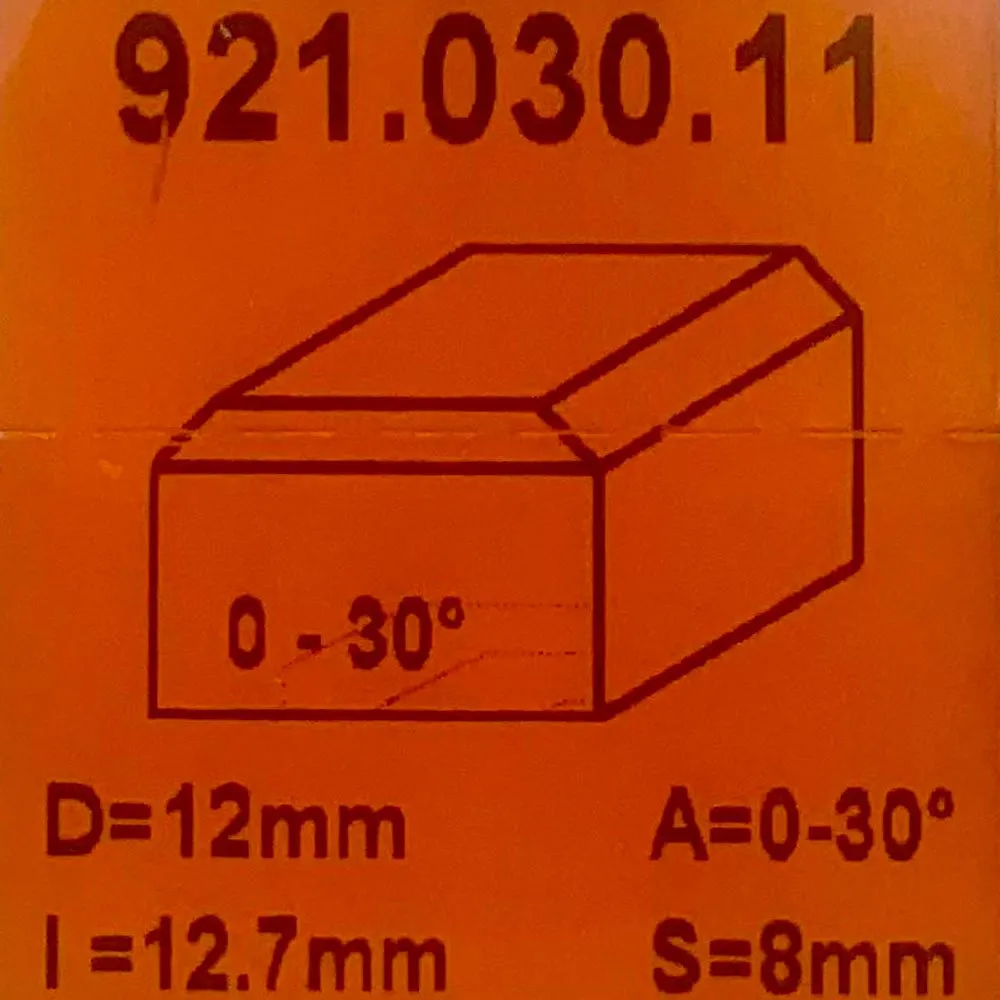 Fresa para refundir 30° HM S:8 D:12x12.7 921.030.11 CMT
