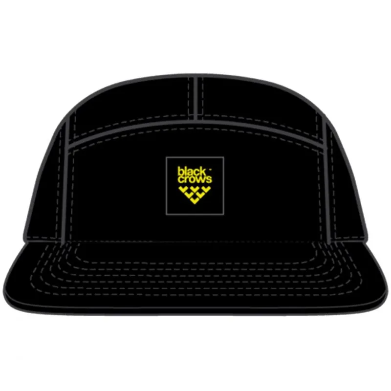 Gorra Black Crows Quintus 5 paneles (negro/amarillo)