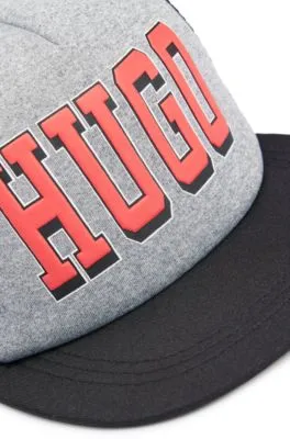 Gorra para niños en punto elástico y malla con logo