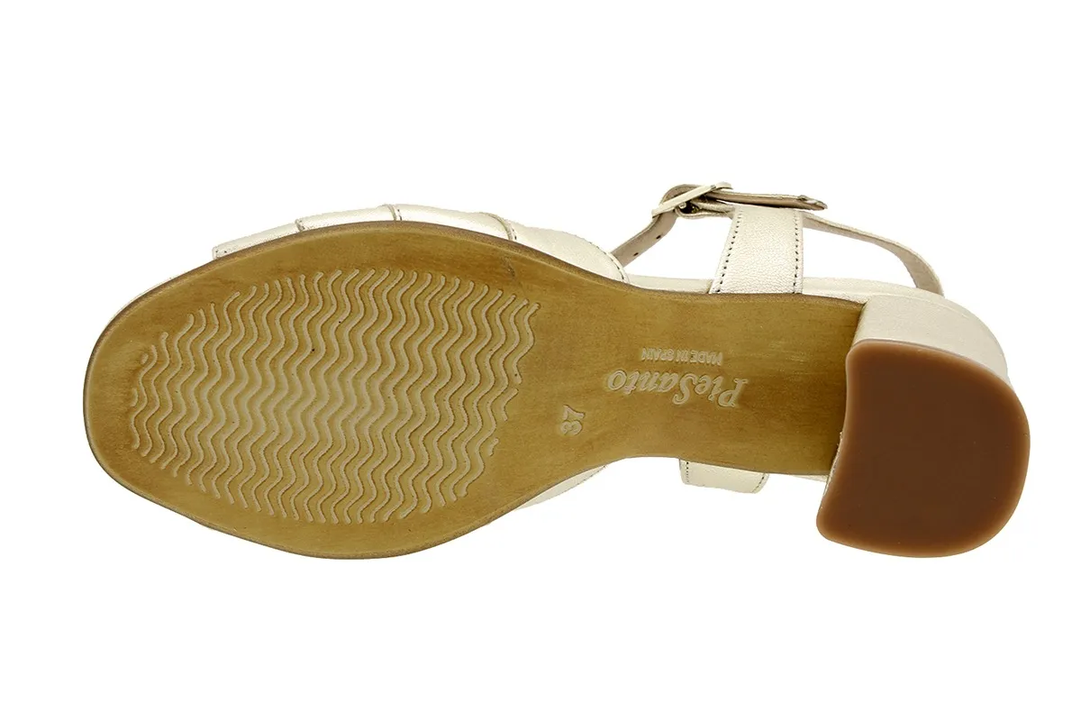 Heel Sandal Platinum Metal