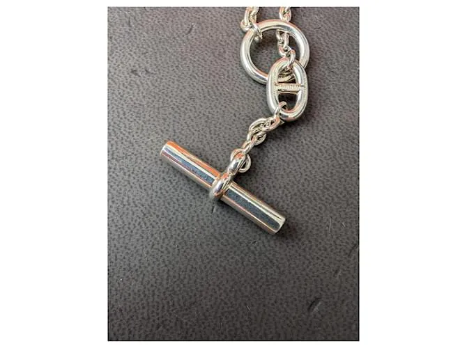 Hermès Collar Farandole de 160 cm en plata esterlina 925 con caja Hardware de plata 