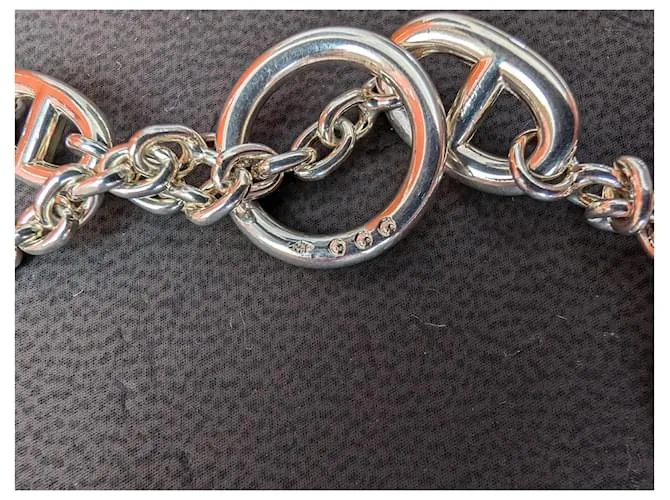 Hermès Collar Farandole de 160 cm en plata esterlina 925 con caja Hardware de plata 