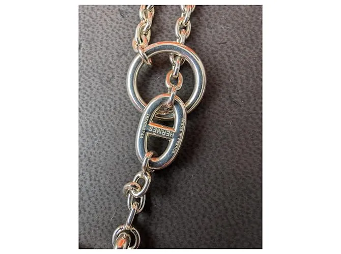 Hermès Collar Farandole de 160 cm en plata esterlina 925 con caja Hardware de plata 