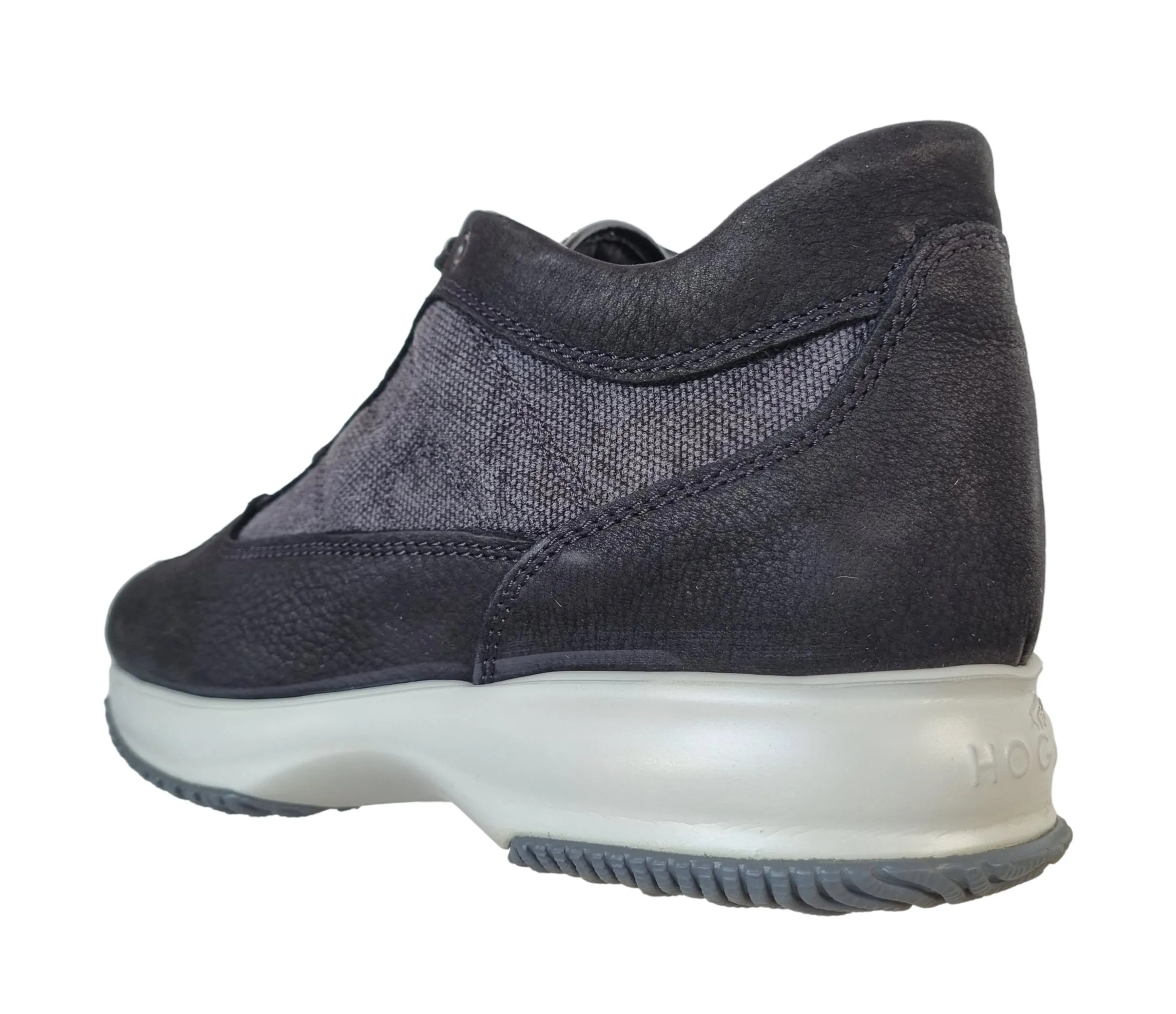 HOGAN hombre INTERACTIVE con cordones negro de ante negro talla 41