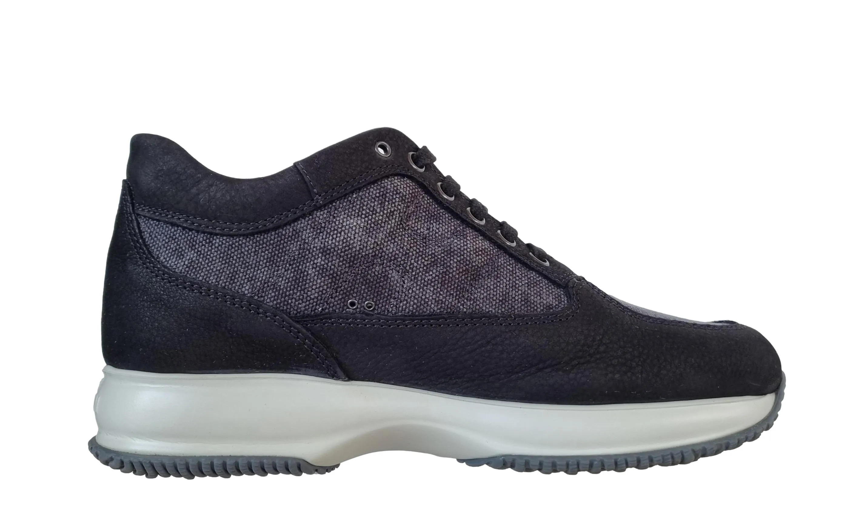HOGAN hombre INTERACTIVE con cordones negro de ante negro talla 41