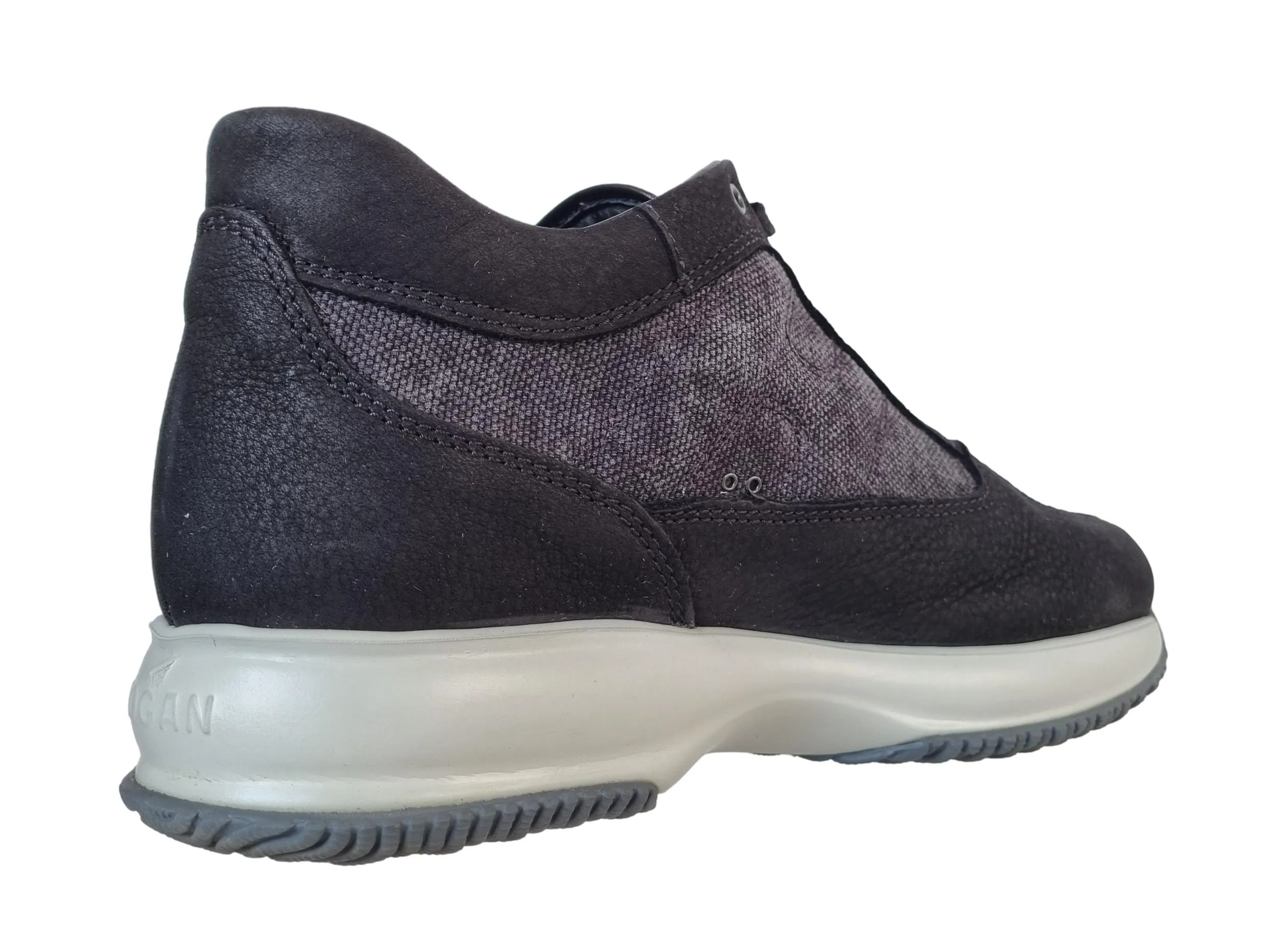 HOGAN hombre INTERACTIVE con cordones negro de ante negro talla 41
