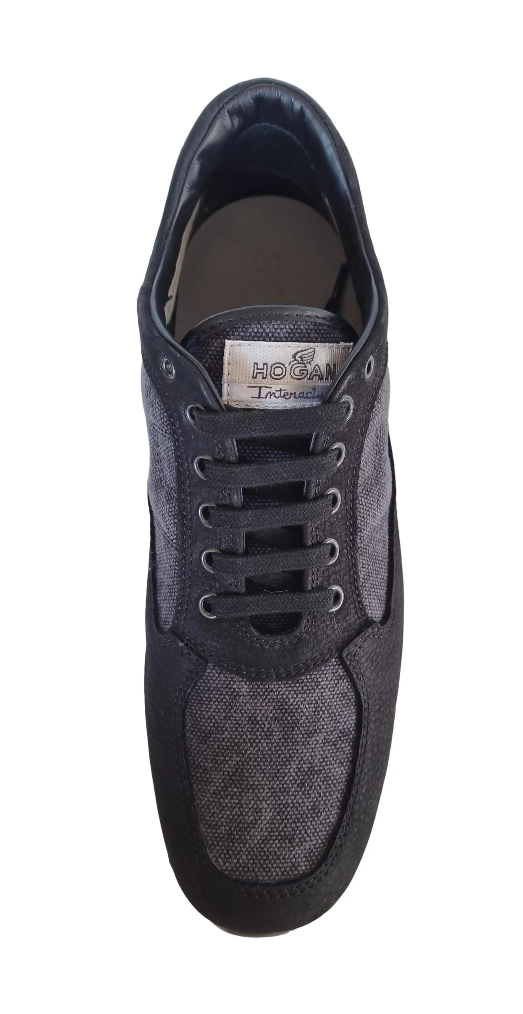 HOGAN hombre INTERACTIVE con cordones negro de ante negro talla 41