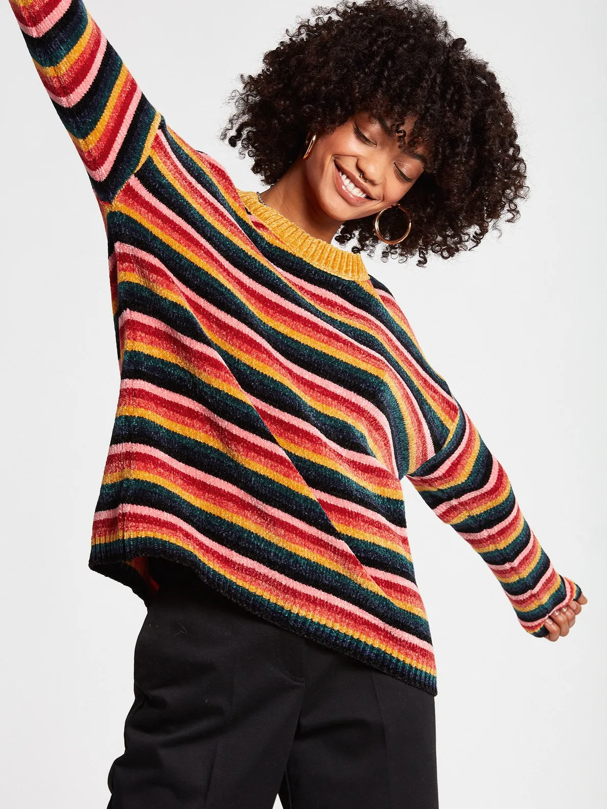 Jersey overside VOLCOM Mujer punto cuello redondo PRISM BREAK SWEATER Ref. B0742104 multicolor