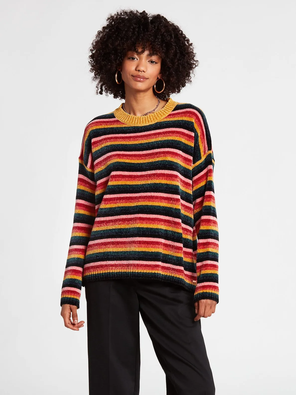 Jersey overside VOLCOM Mujer punto cuello redondo PRISM BREAK SWEATER Ref. B0742104 multicolor