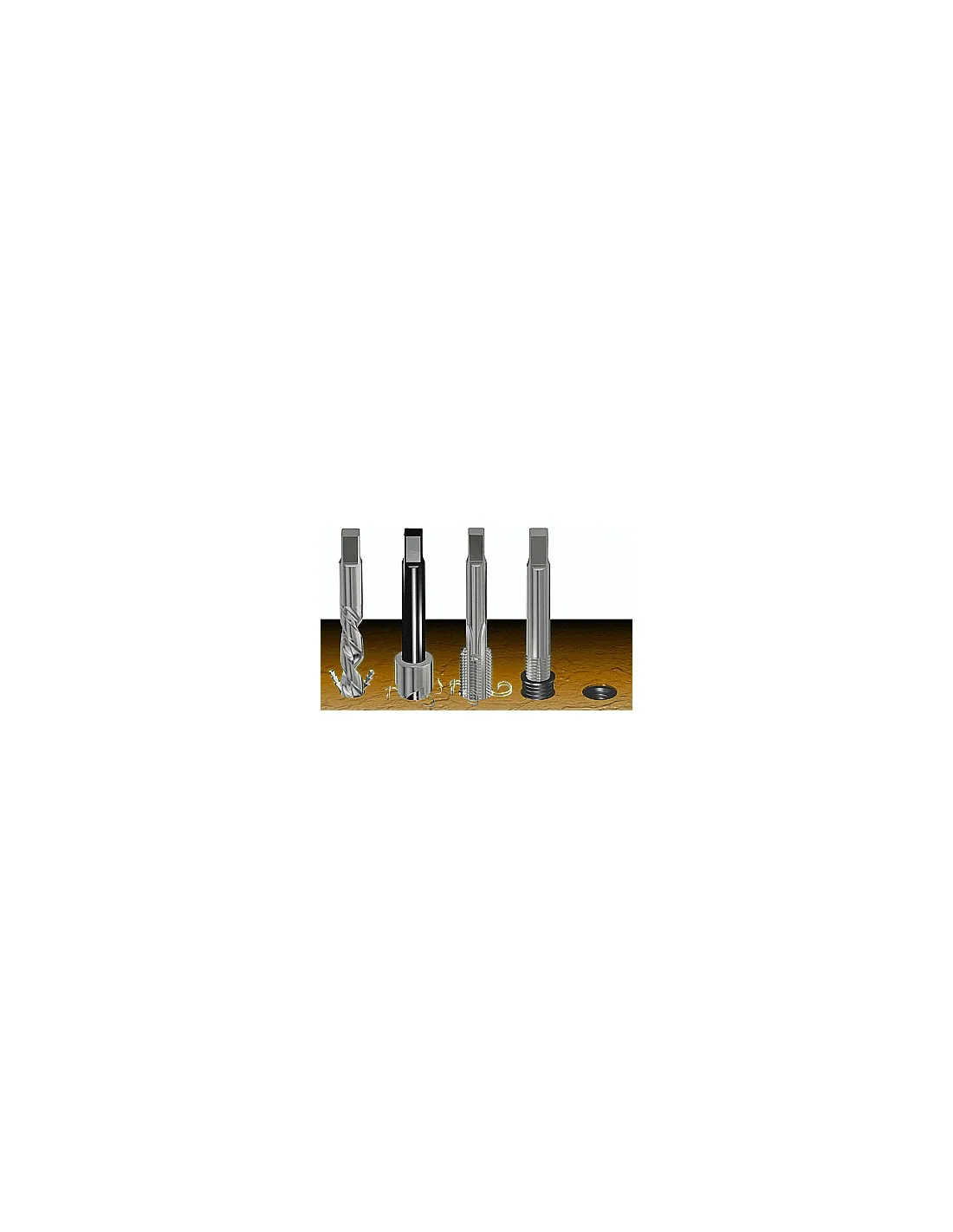 Juego Para Reparar Roscas Con HELICOIL M14 x 1.25 x 12.4mm , 15 Piezas