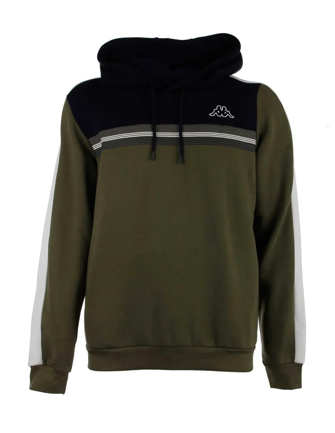 KAPPA  SUDADERA VERDE Y AZUL MARINO 371238W HOMBRE