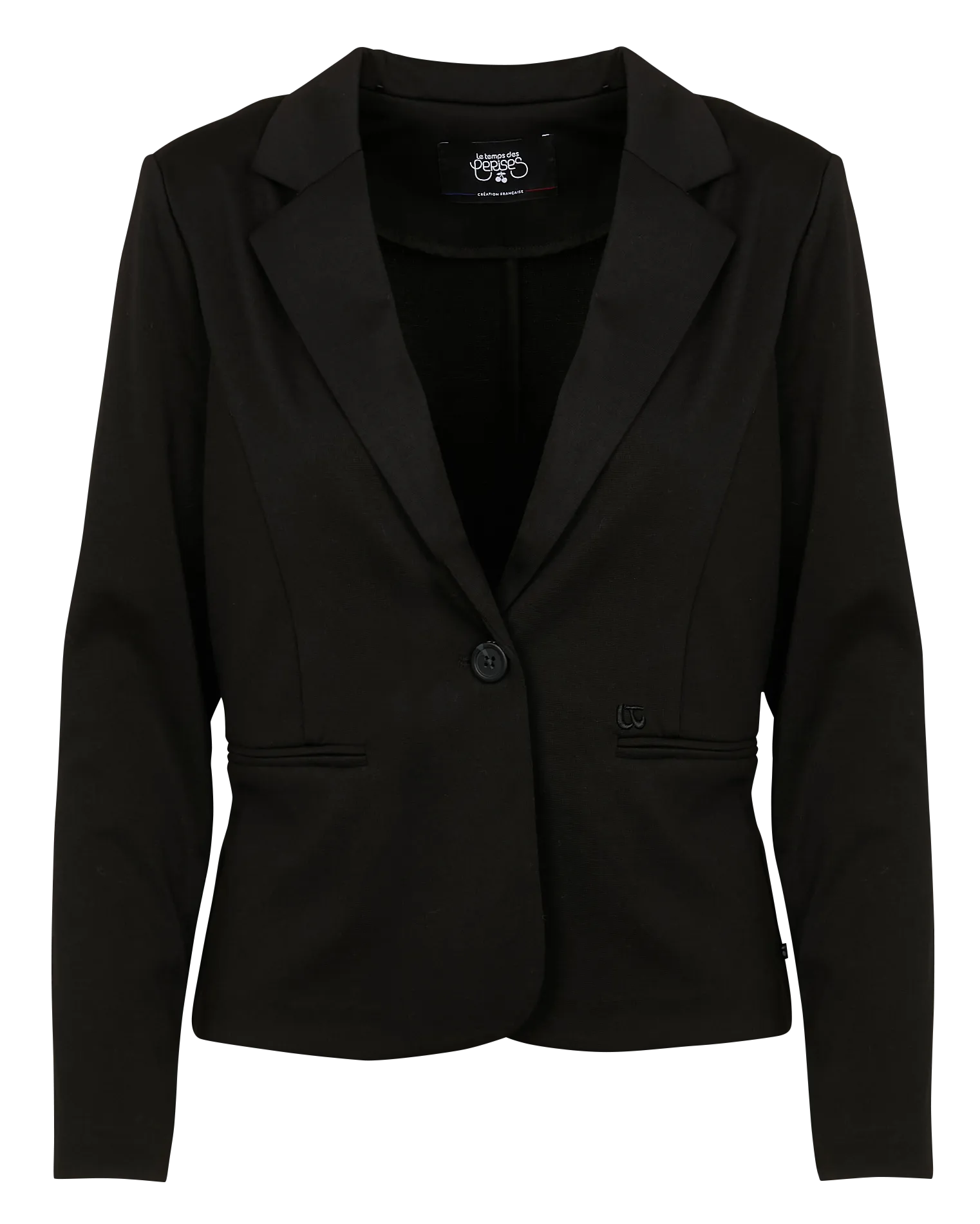 LE TEMPS DES CERISES OSCAR  CHAQUETA RECTA DE SASTRE EN NEGRO