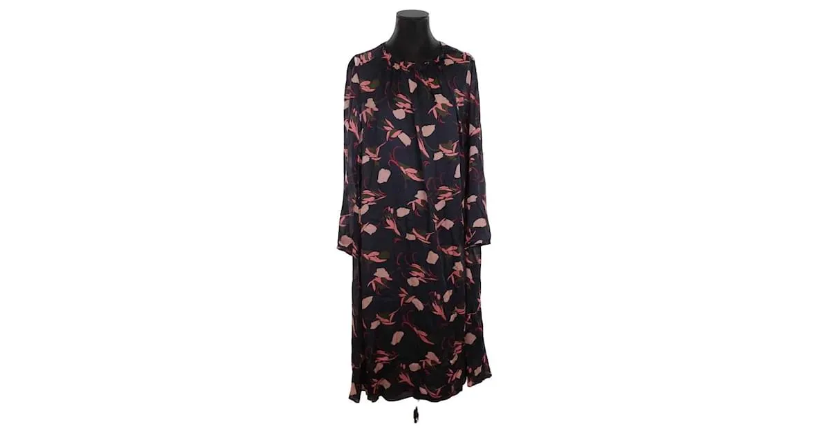 Lk Bennett Vestido de seda Azul 