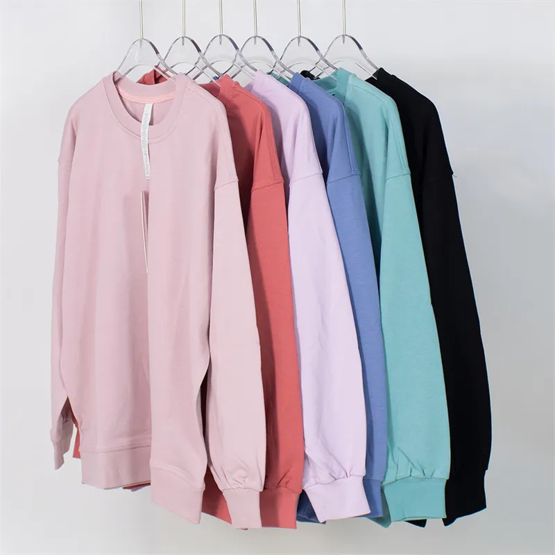 LL Traje de yoga para mujer Suéter Top Casual Suelto Gimnasio Perfectamente Camisas deportivas Blusa de entrenamiento Mujer Depo