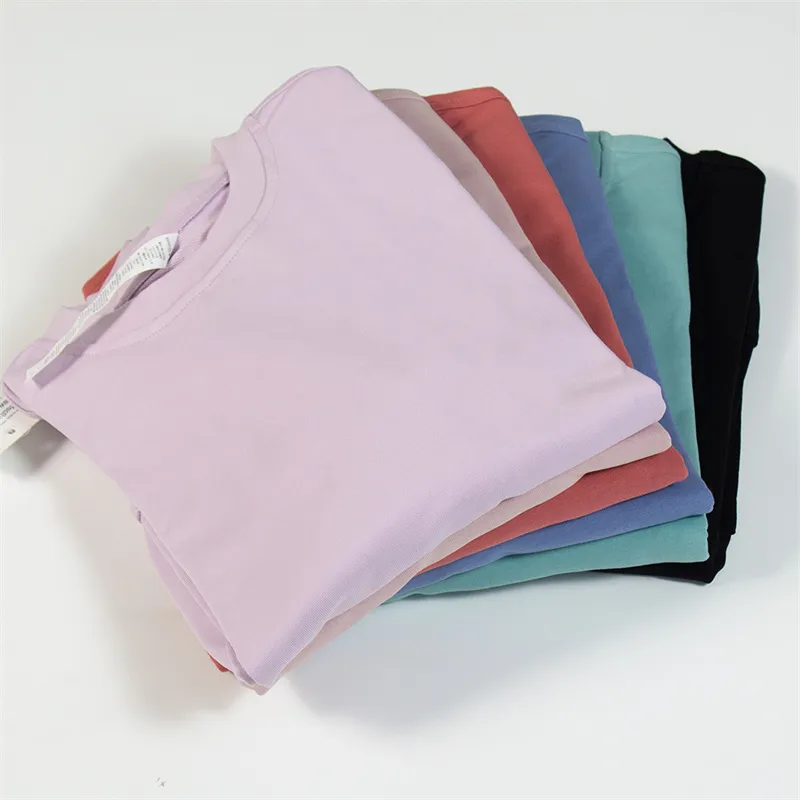 LL Traje de yoga para mujer Suéter Top Casual Suelto Gimnasio Perfectamente Camisas deportivas Blusa de entrenamiento Mujer Depo