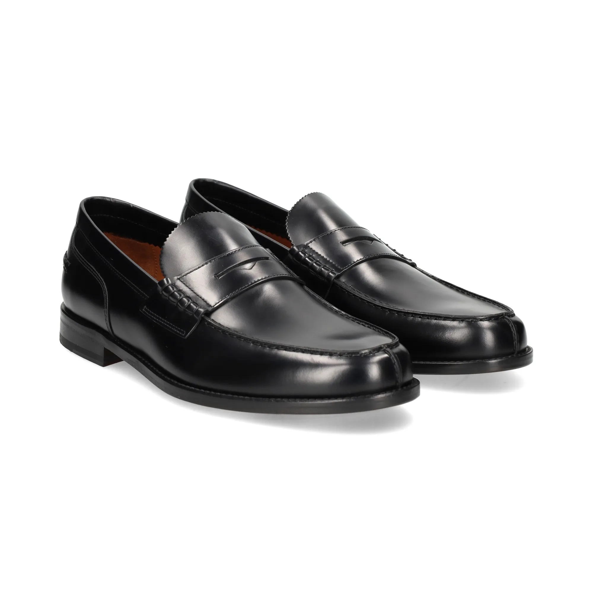 LOTTUSSE Mocasines de Hombre 001 NEGRO