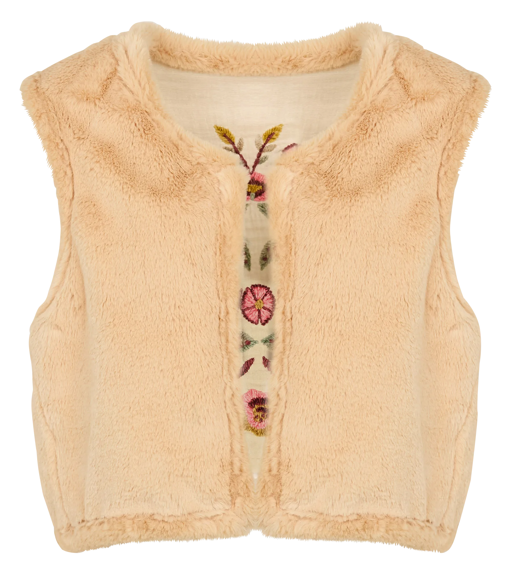 LOUISE MISHA RENEE  CHAQUETA REDONDA BORDADA DE ALGODóN ORGáNICO EN BEIGE
