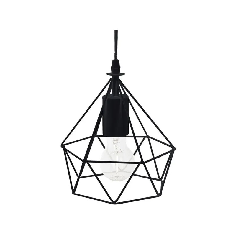 Lámpara De Techo Colgante Ida Metal Negro