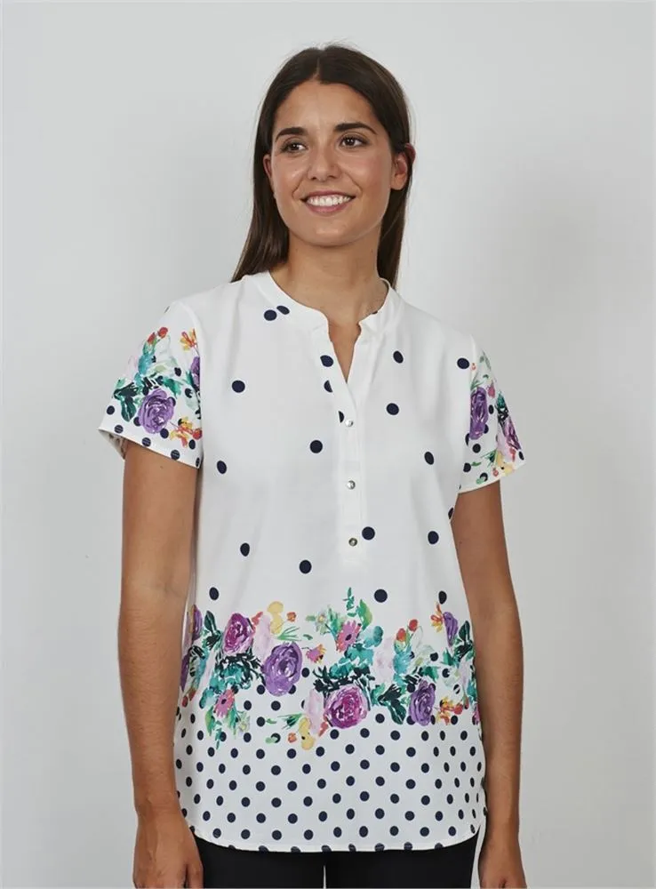 M5634 BLUSA ESTAMPADA MINO MORA