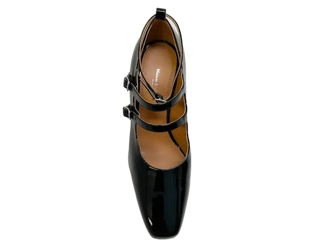 Maison Martin Margiela Maison Margiela Charol Negro 3 Bombas Mary Jane con correa 