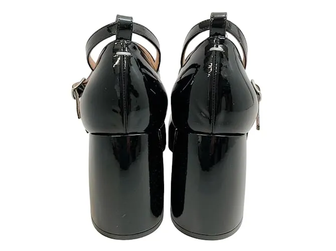 Maison Martin Margiela Maison Margiela Charol Negro 3 Bombas Mary Jane con correa 