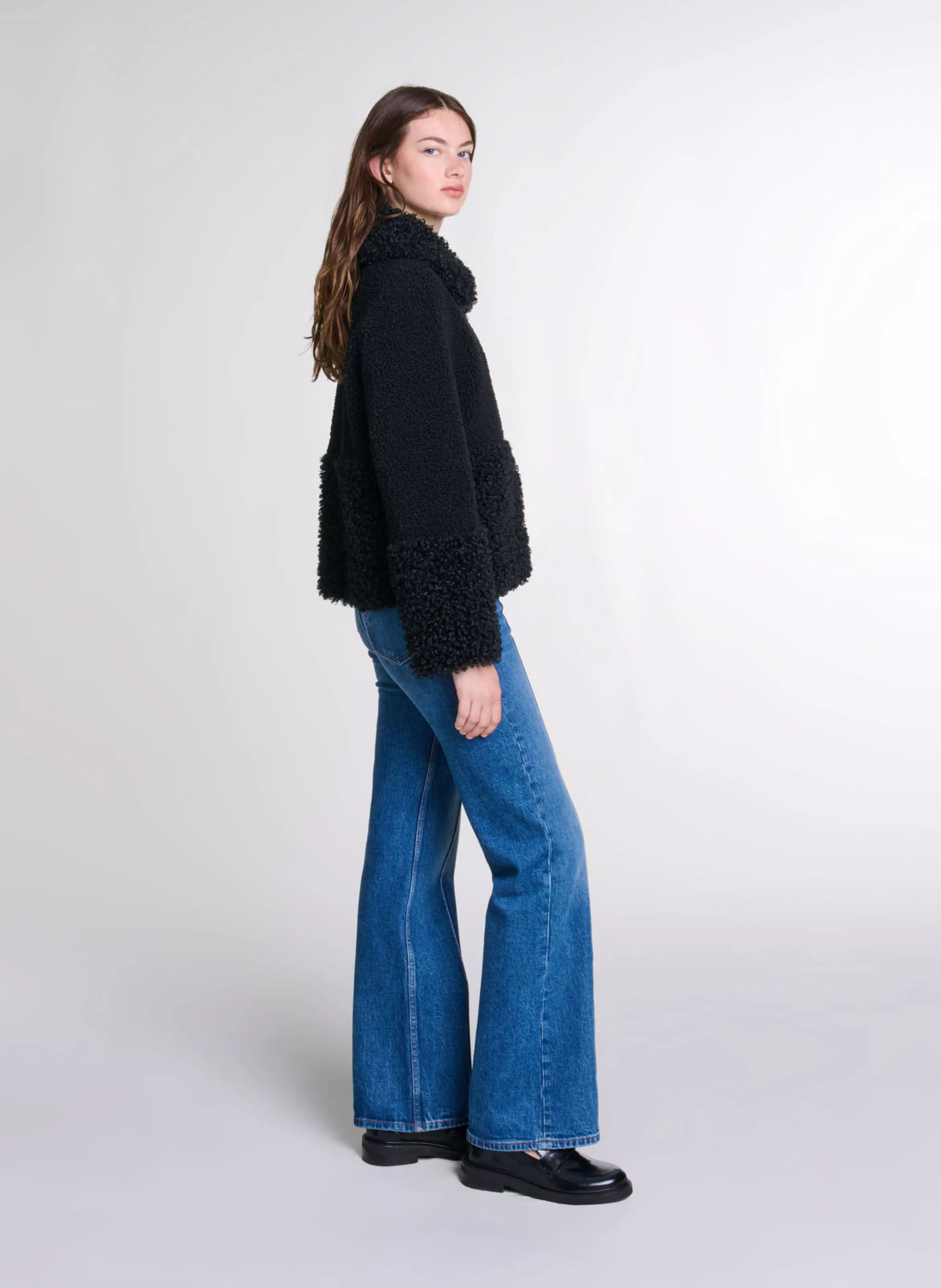 MAJE Chaqueta de traje recta  en negro