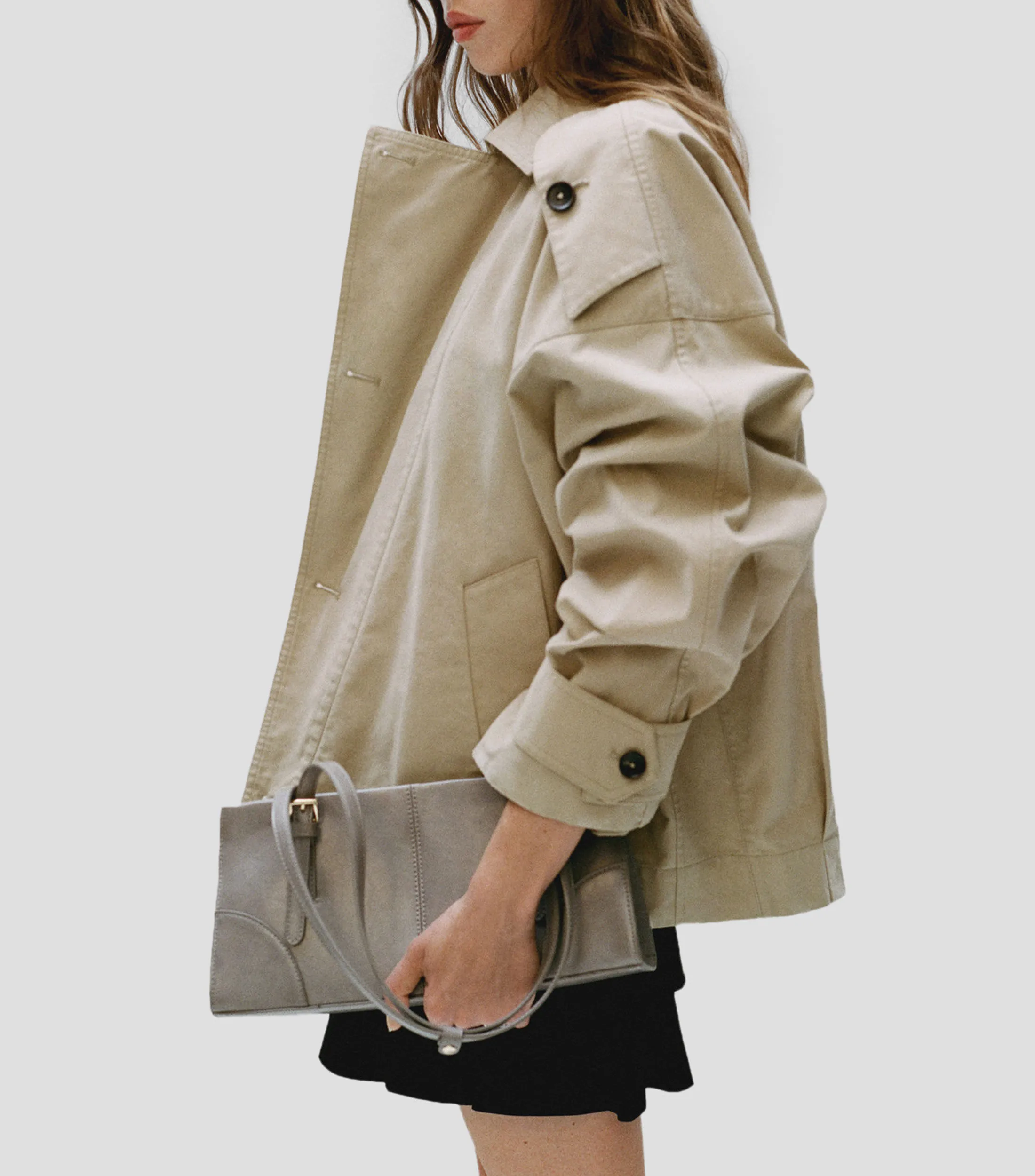 Mango Bolso Shoulder texturizado Mujer