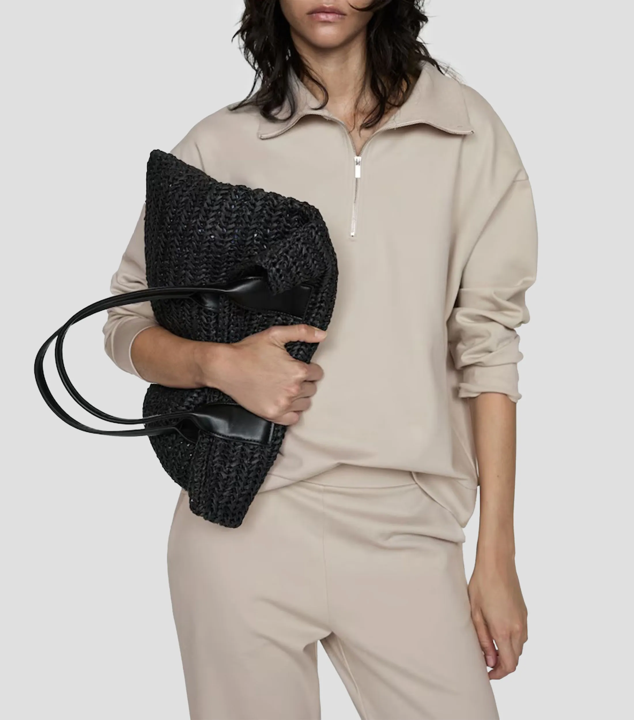 Mango Sudadera con Cierre Mujer