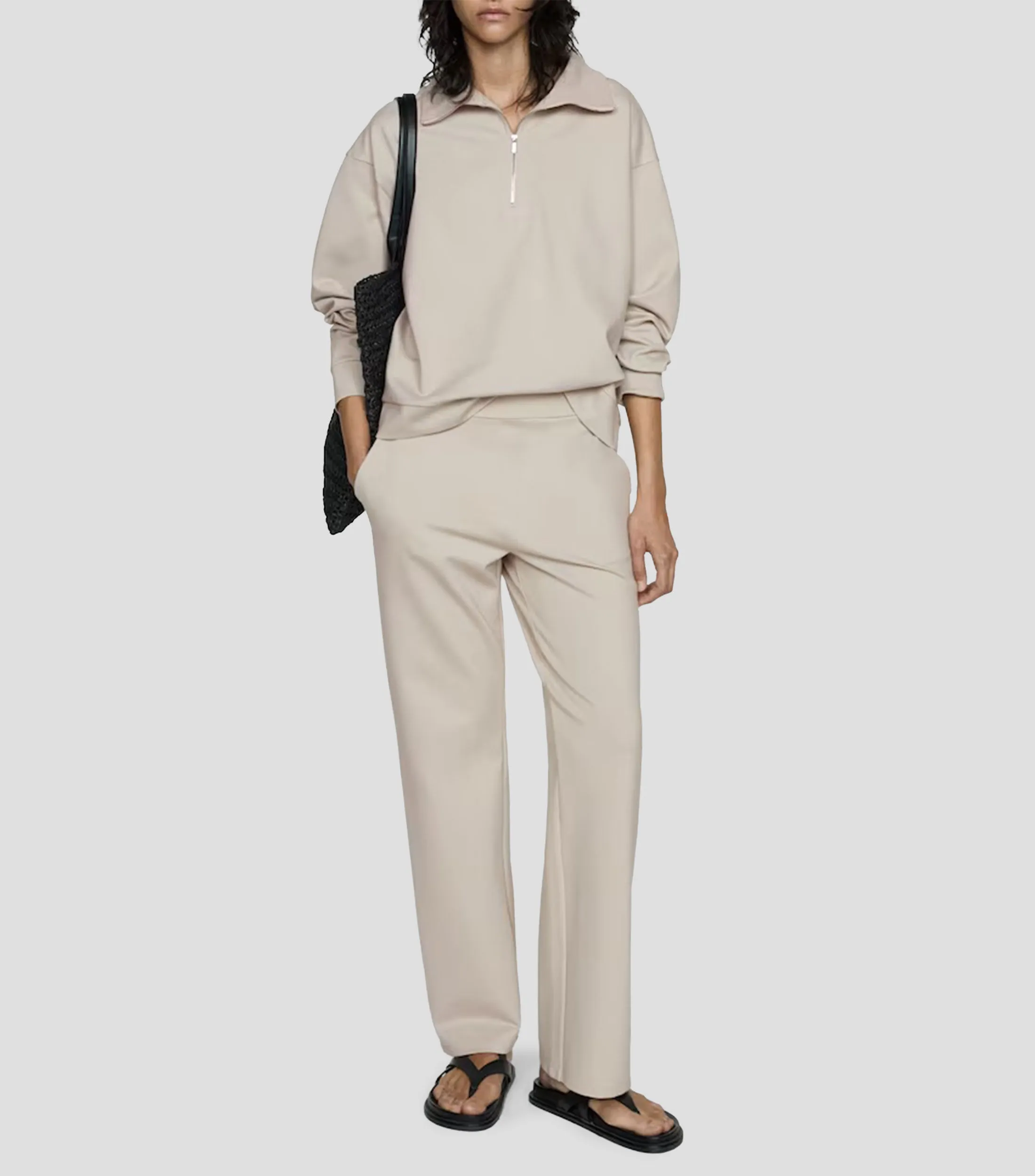 Mango Sudadera con Cierre Mujer